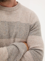 FatFace Natural Lambswool Knitted Crew Jumper - Image 4 of 5