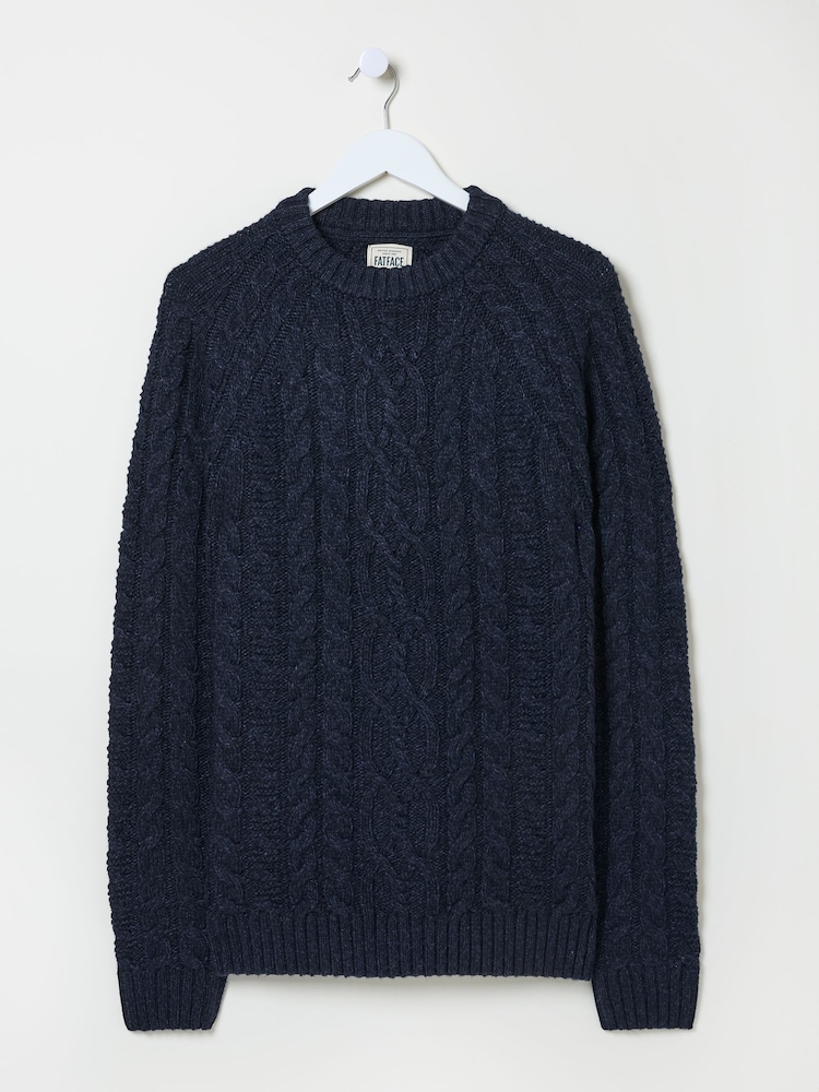 FatFace Navy Crew Neck Jumper - Image 7 of 7 FatFace Navy Crew Neck Jumper - Image 7 of 7