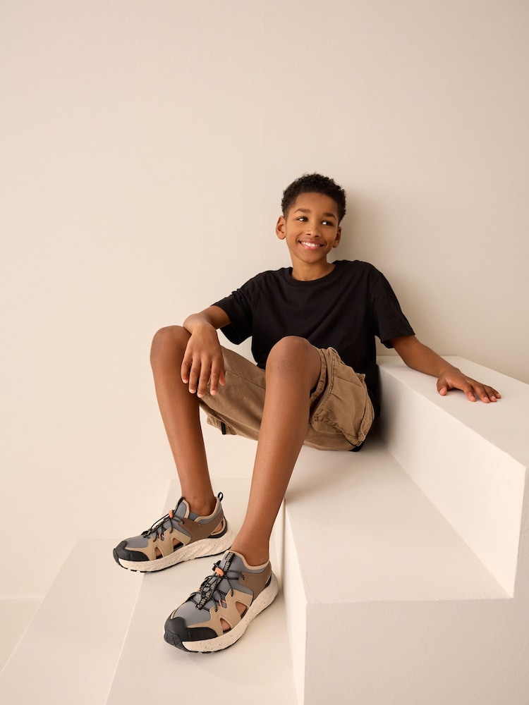 Tan Brown Trekker Trainers - Image 2 of 7
