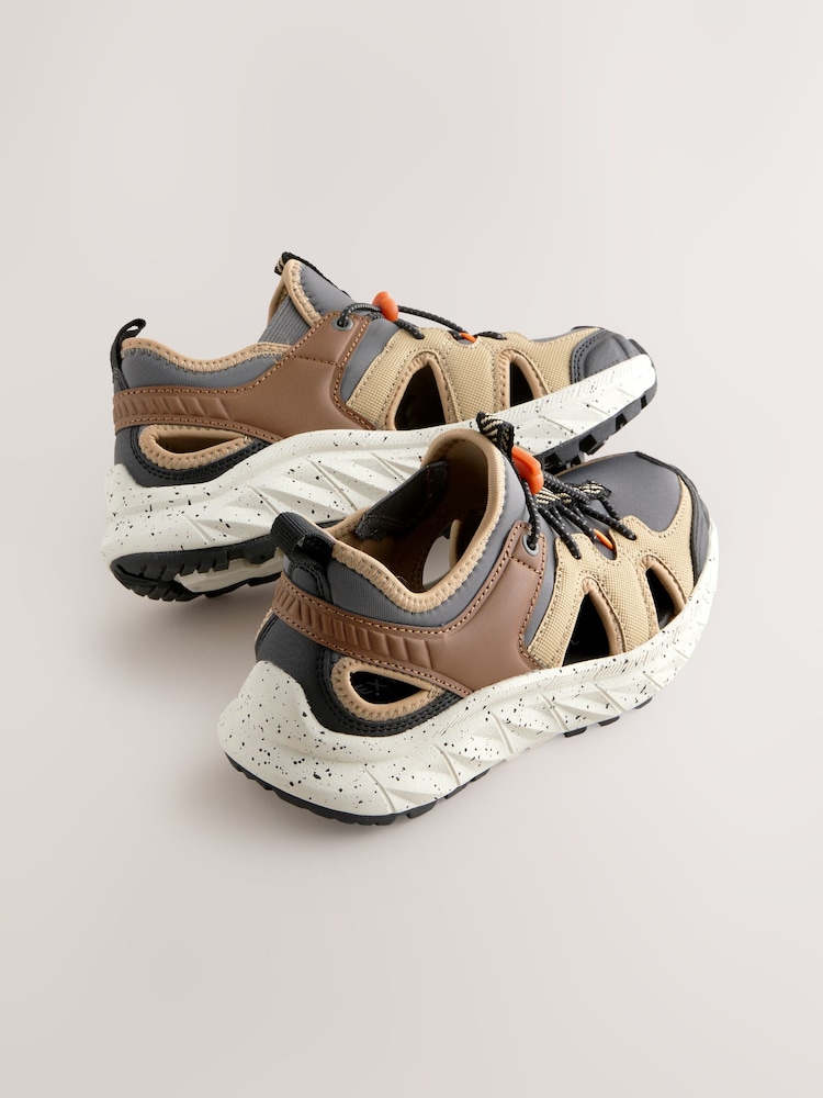Tan Brown Trekker Walking Trainers - Image 4 of 7