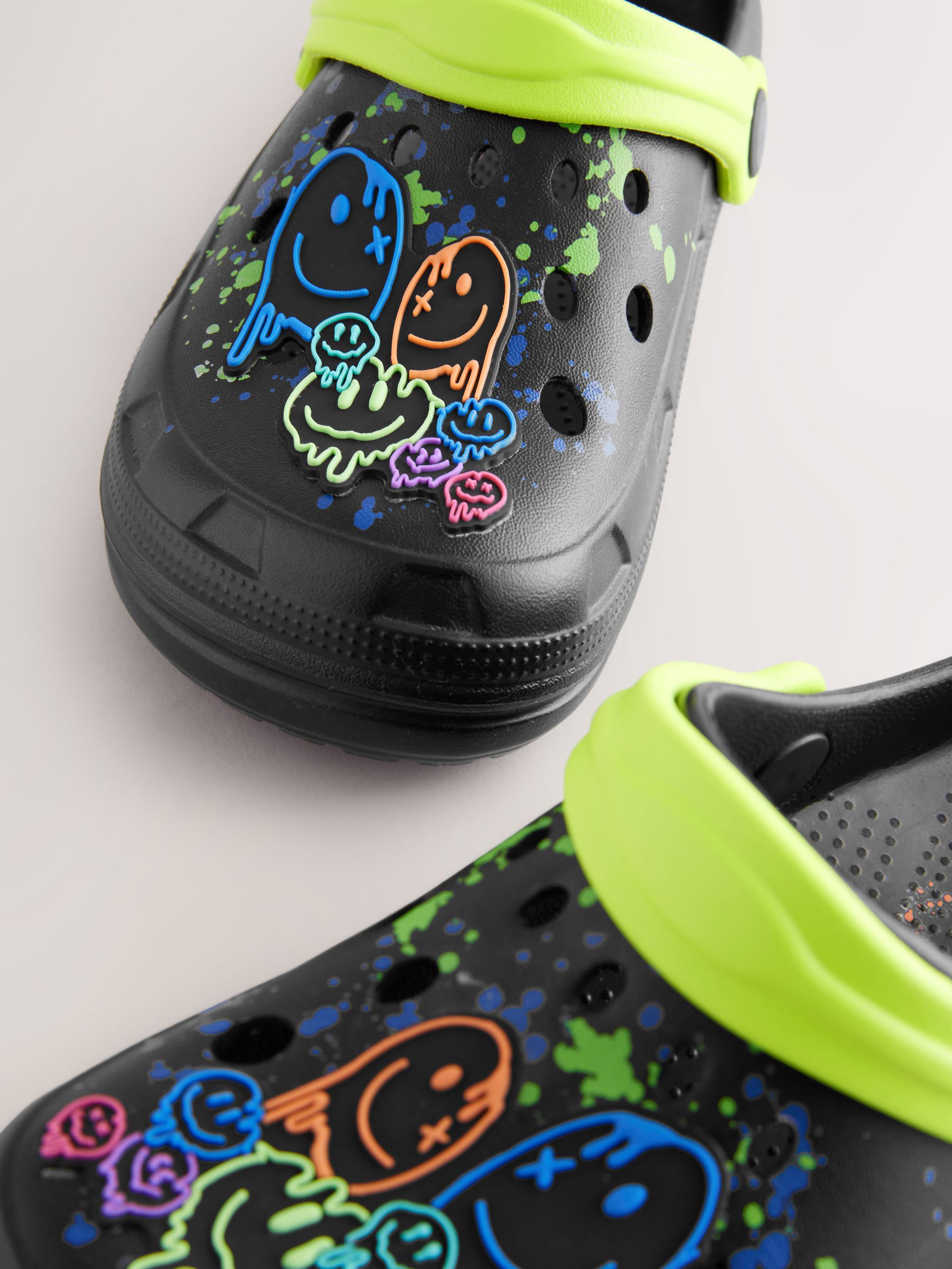 Buy Multi Drippy Smile Clogs from Next USA