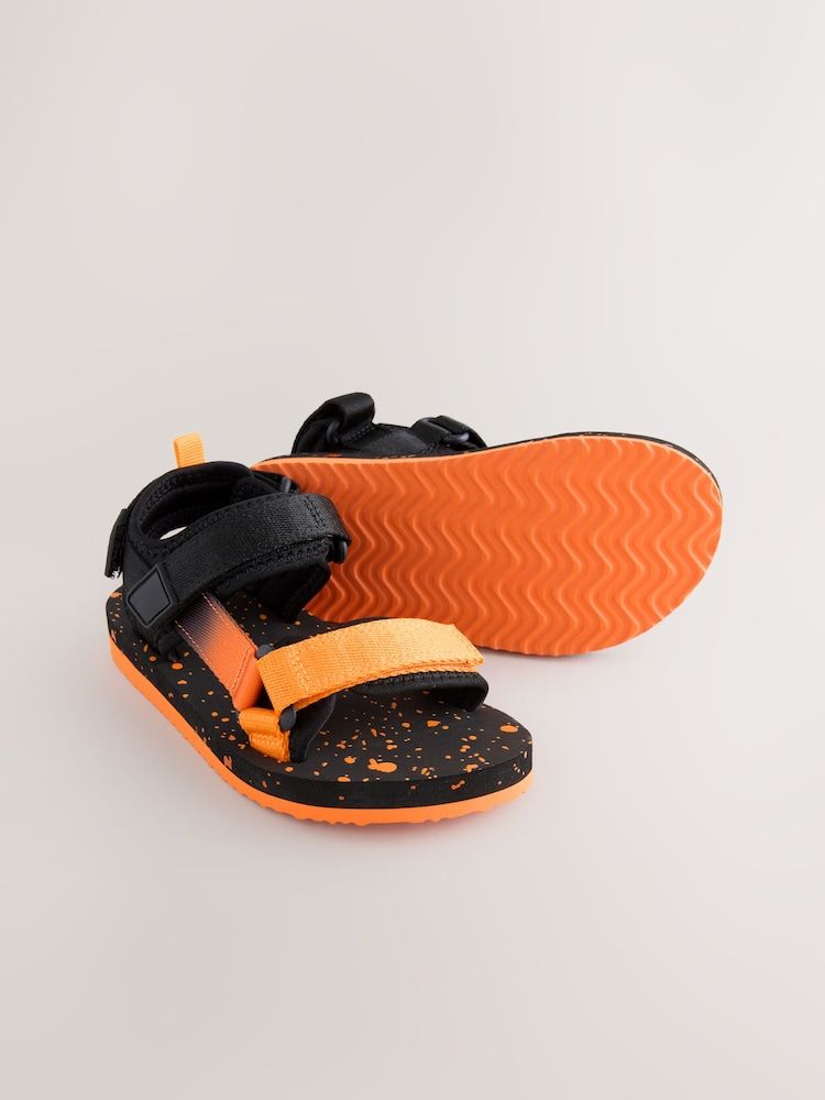 Buy Orange Standard Fit (F) Trekker Walking Sandals from Next Oman