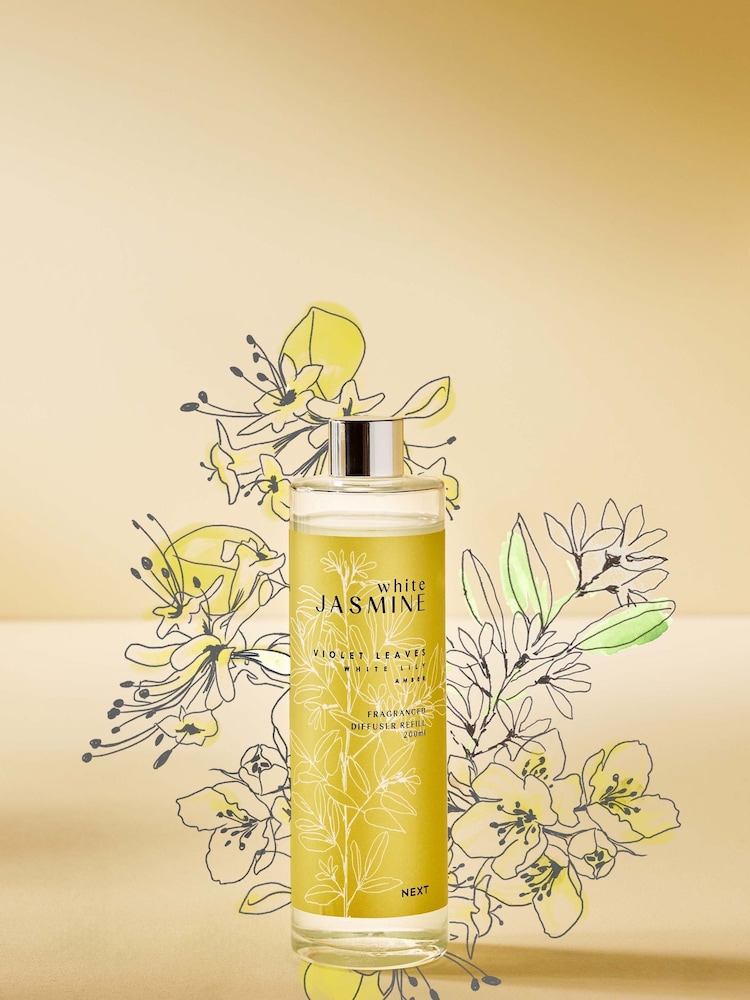 White Jasmine 200ml Diffuser Refill - Image 1 of 4