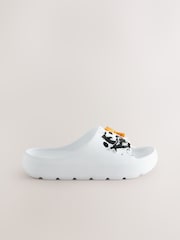 White Football Sliders - Image 2 of 5