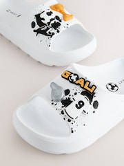 White Football Sliders - Image 3 of 5