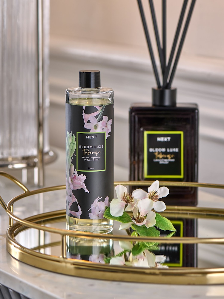 Bloom Luxe Tuberose 200ml Luxury Fragranced Reed Refill Diffuser - Image 1 of 3