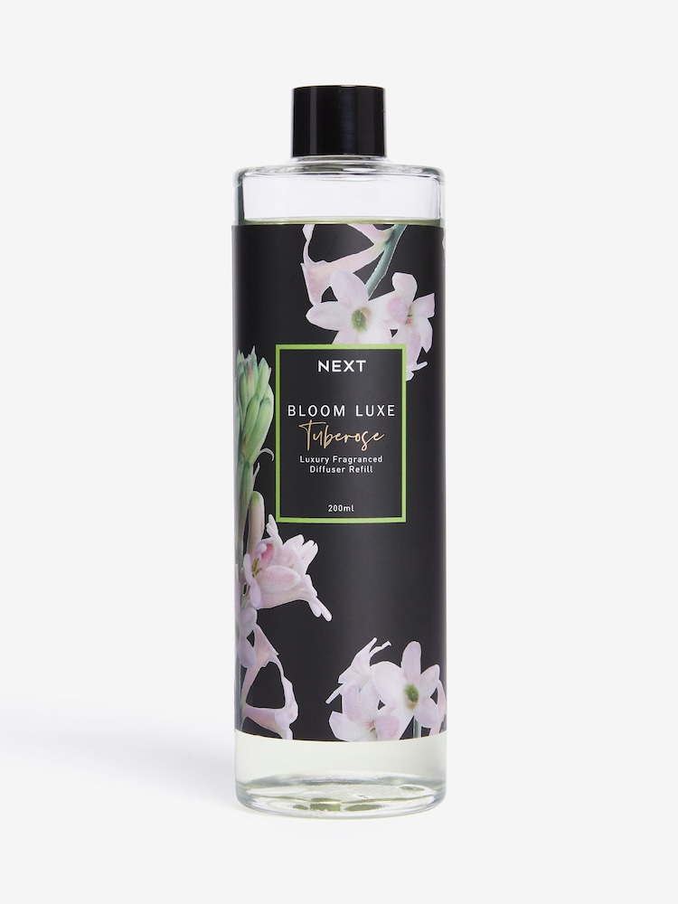 Bloom Luxe Tuberose 200ml Luxury Fragranced Reed Refill Diffuser - Image 3 of 3
