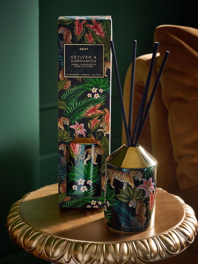 Cardamom and Vetiver 400ml Fragranced Reed Diffuser - Image 1 of 3