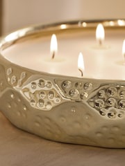 Gold Dark Rose and Oud Scented 7 Wick Candle - Image 2 of 3