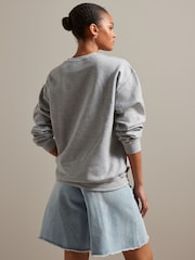 Grey License Brigitte Bardot Relaxed Fit Graphic Slogan Sweatshirt - Image 3 of 6