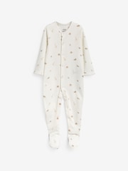 Mamas & Papas 100% Bombaž Born Wild rjava spalna obleka 3 komplet - Slika 3 iz 4