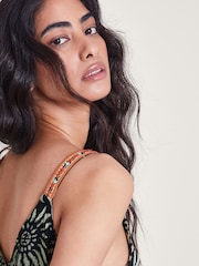 Monsoon Black Sunny Batik Dye Playsuit - Image 3 of 4