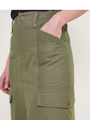 Monsoon 100% Cotton Lucia Cargo Midi Skirt - Bild 4 von 5