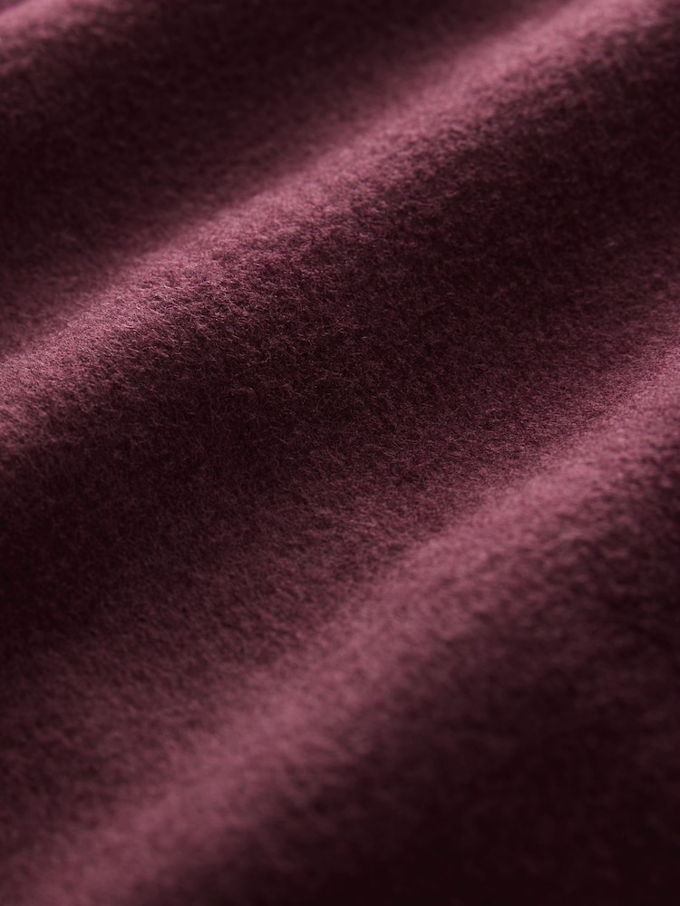 Berry Red Premium Handsewn Wool Rich Scarf Coat - Image 9 of 9