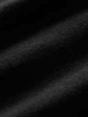 Black Long Sleeve Basic Crew Neck Regular Fit T-Shirt - Image 7 of 7