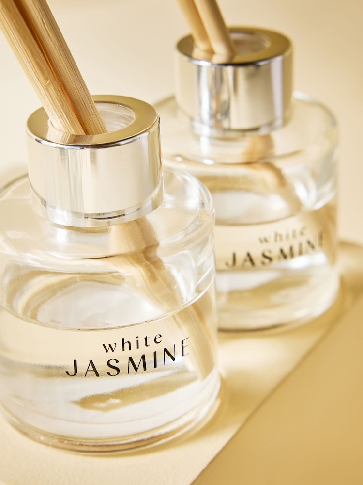 Set of 3 White Jasmine 40ml Diffusers - Image 4 of 4