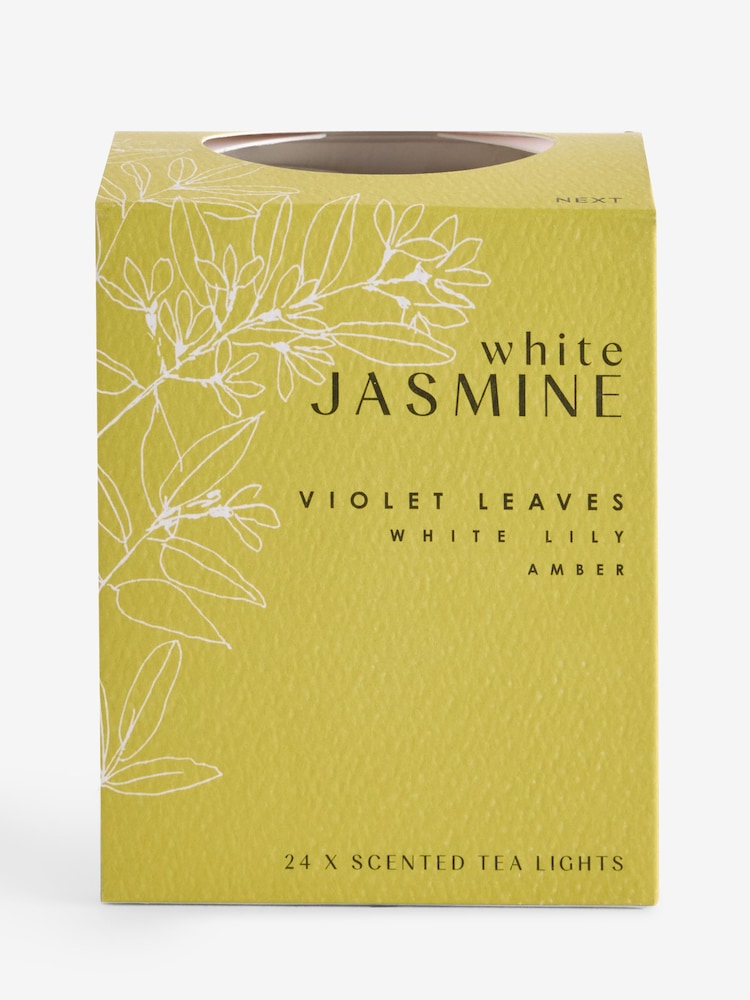 Yellow White Jasmine 24 Pack Tealights Candle - Image 5 of 5