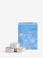 Blue Pure Linen 24 Pack Tealights Candle - Image 1 of 2