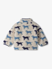 Chaqueta de sherpa sintética con cuello redondo con siluetas de labrador de Hatley - Imagen 2 de 3