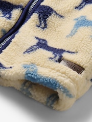 Chaqueta de sherpa sintética con cuello redondo con siluetas de labrador de Hatley - Imagen 3 de 3