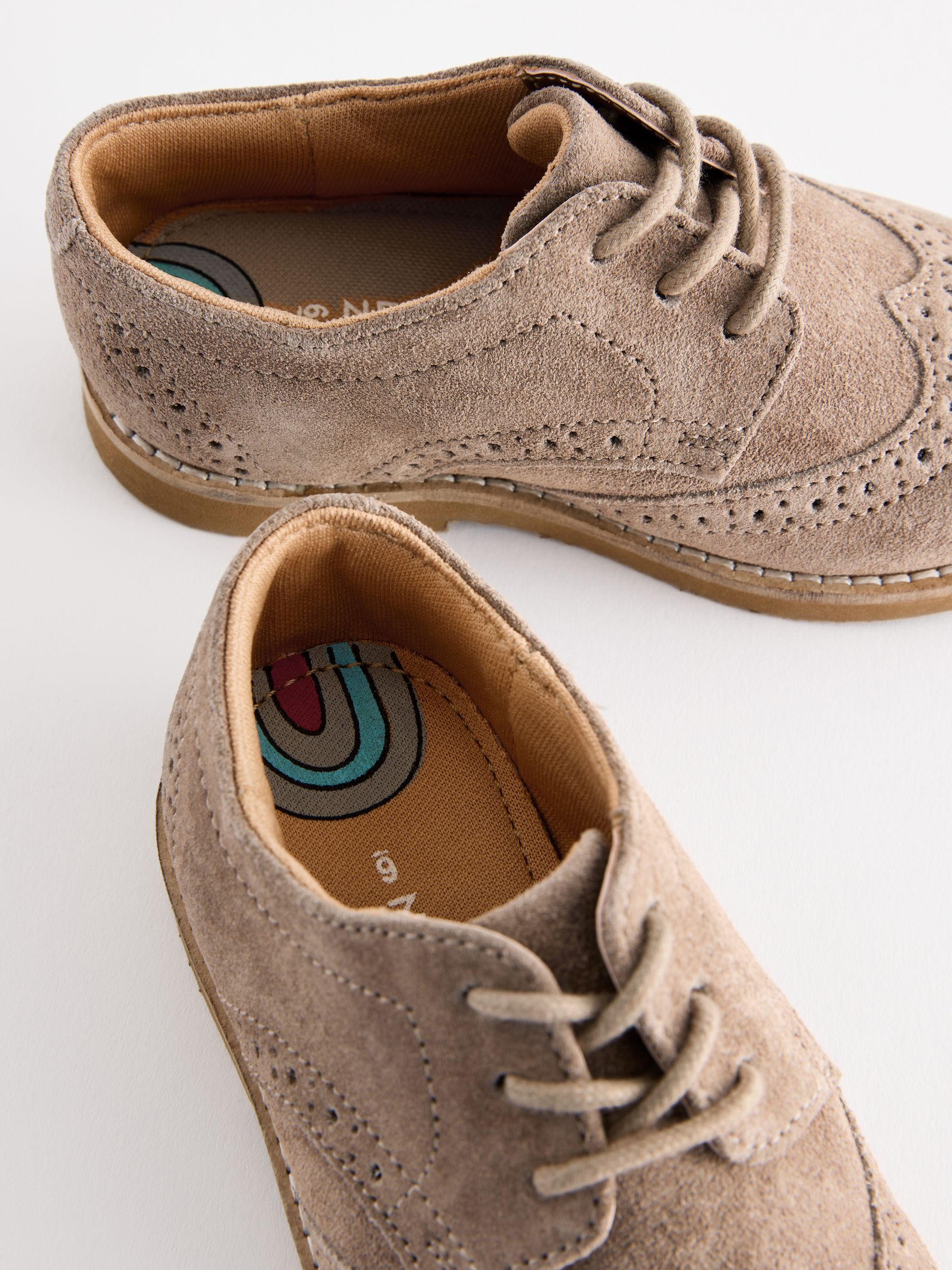 Fabulous Next Signature patent leather  Brogues UK 9 Aqua Grey LK006 main image 0