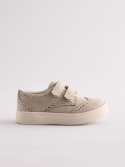Neutral Standard Fit (F) Touch Fastening Brogues Shoes - Image 2 of 5