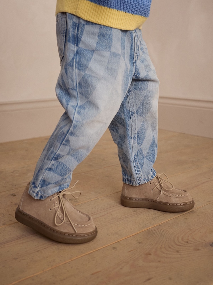Neutral Smart Lace-Up Shoes - Image 1 of 8