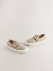 Neutral Standard Fit (F) Touch Fastening Penny Loafers - Image 1 of 6