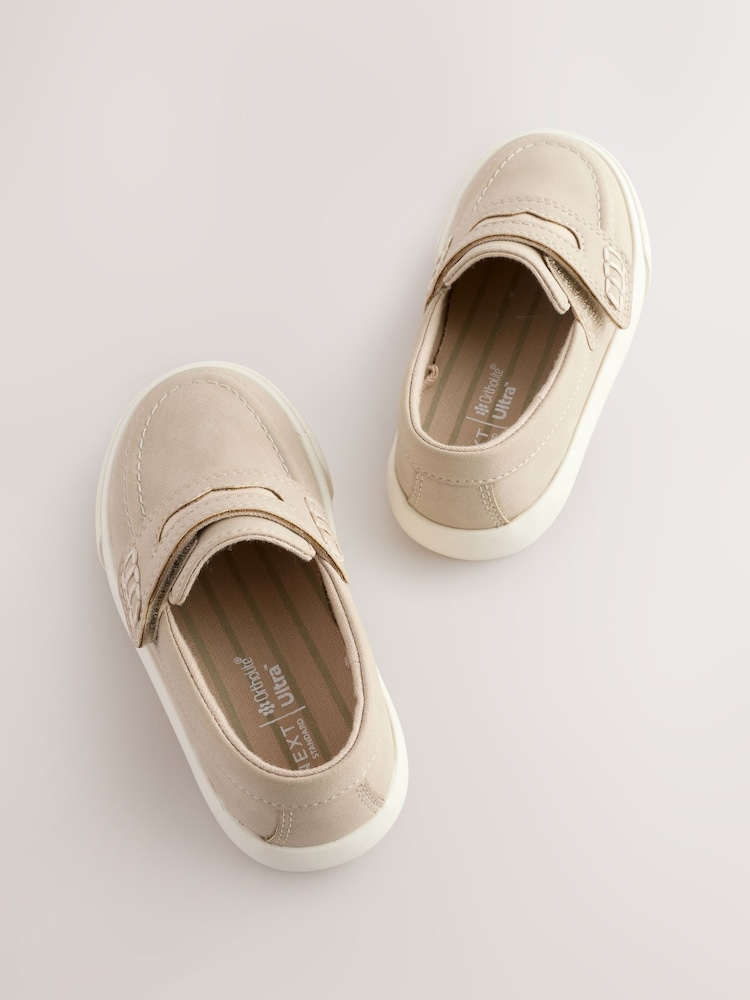 Neutral Standard Fit (F) Touch Fastening Penny Loafers - Image 6 of 6