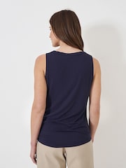 Crew Clothing Blue Henley Vest - Image 3 of 4