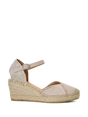 Dune London Pink Kamii Hotfix Detail Espadrilles - Image 3 of 7