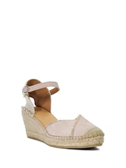 Dune London Pink Kamii Hotfix Detail Espadrilles - Image 4 of 7