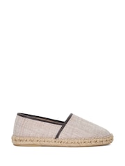 Creme - Dune London Bronko Piping Canvas Espadrilles - Bild 3 von 7