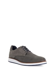 Dune London Grey Standard Fit Beko Wedge Gibson Shoes - Image 4 of 7