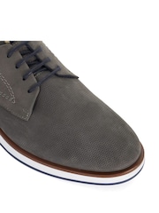Dune London Grey Standard Fit Beko Wedge Gibson Shoes - Image 7 of 7
