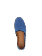 Blau - Dune London Bronko Piping Canvas Espadrilles - Bild 6 von 7