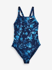 Nike Navy Hydrastrong Solid Fastback One Piece Swimsuit - Image 12 of 14