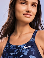 Nike Navy Hydrastrong Solid Fastback One Piece Swimsuit - Image 6 of 14