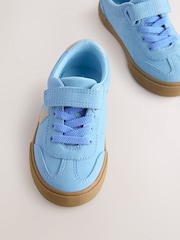 Blue Standard Fit (F) Touch Fastening Elastic Lace Trainers - Image 5 of 7