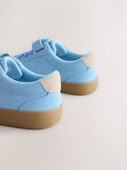 Blue Standard Fit (F) Touch Fastening Elastic Lace Trainers - Image 6 of 7