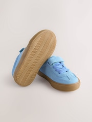 Blue Standard Fit (F) Touch Fastening Elastic Lace Trainers - Image 7 of 7