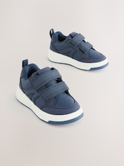 Navy Standard Fit (F) Touch Fastening Two Strap Trainers - Image 1 of 7