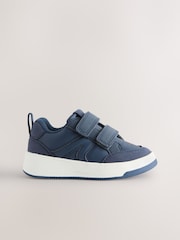 Navy Standard Fit (F) Touch Fastening Two Strap Trainers - Image 2 of 7