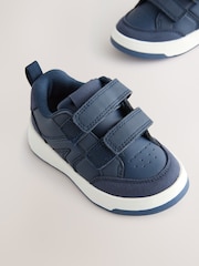 Navy Standard Fit (F) Touch Fastening Two Strap Trainers - Image 3 of 7