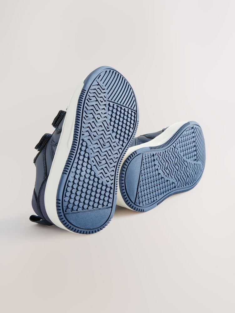 Navy Standard Fit (F) Touch Fastening Two Strap Trainers - Image 5 of 7