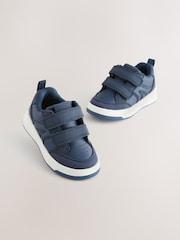 Navy Standard Fit (F) Touch Fastening Two Strap Trainers - Image 7 of 7