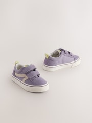 Purple Standard Fit (F) Touch Fastening Skate Trainers - Image 1 of 6