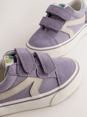 Purple Standard Fit (F) Touch Fastening Skate Trainers - Image 5 of 6