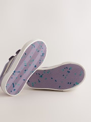 Purple Standard Fit (F) Touch Fastening Skate Trainers - Image 6 of 6