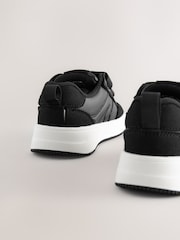 Black Standard Fit (F) Touch Fastening Two Strap Trainers - Image 4 of 5